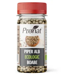 Piper alb boabe, bio, 60g Pronat Piper alb boabe, bio, 60g Pronat