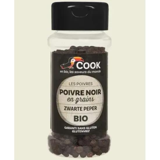 Piper negru boabe bio 50g Cook