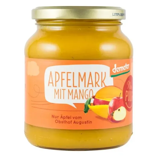 Piure bio de mere cu mango, 360g Nur Puur