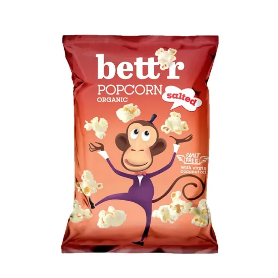 Popcorn cu sare bio 60g Bettr