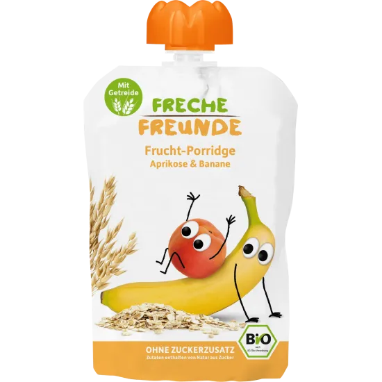 Porridge de ovaz cu caise si banane eco 100g Erdbar