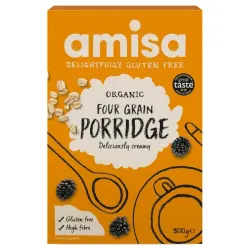 Porridge din 4 cereale fara gluten bio 300g Amisa Porridge din 4 cereale fara gluten bio 300g Amisa