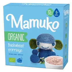 Porridge din hrisca bio, 6+ luni, 200g Mamuko Porridge din hrisca bio, 6+ luni, 200g Mamuko