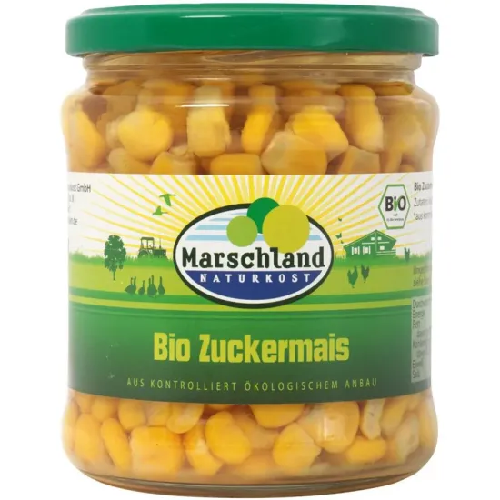 Porumb dulce bio 330g / 220g Marschland Naturkost