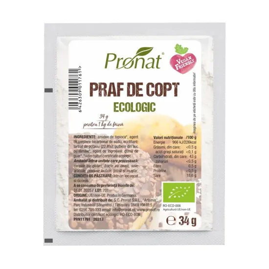 Praf de copt bio, 34g Pronat