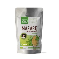Proteina din mazare galbena pulbere eco 250g Obio