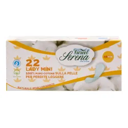 Protej slip din bumbac natural - Normal - 2 picaturi ( 22buc ) - VIVICOT Serena Lady