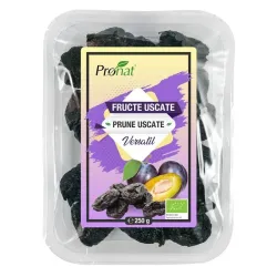 Prune bio uscate, fara samburi, 250g Pronat Prune bio uscate, fara samburi, 250g Pronat