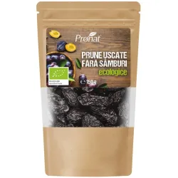 Prune uscate bio, fara samburi, 150g Pronat Prune uscate bio, fara samburi, 150g Pronat