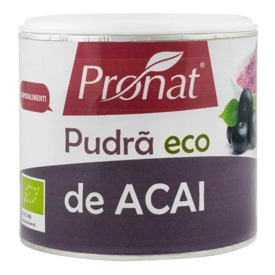 Pudra de acai bio, 90g Pronat