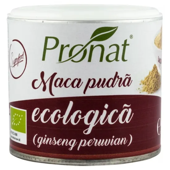 Pudra de maca bio, 90g Pronat