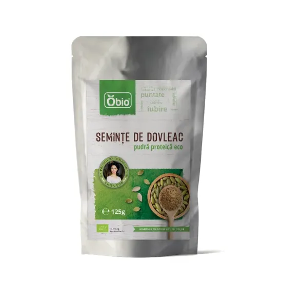 Pudra proteica din seminte de dovleac eco 125g OBIO