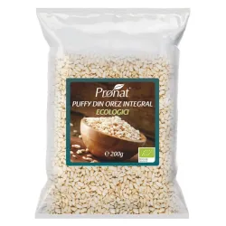 Puffy bio din orez expandat natur, 200g Pronat Puffy bio din orez expandat natur, 200g Pronat
