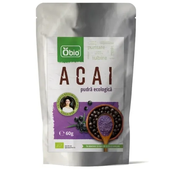 Pulbere de acai eco 60g OBIO