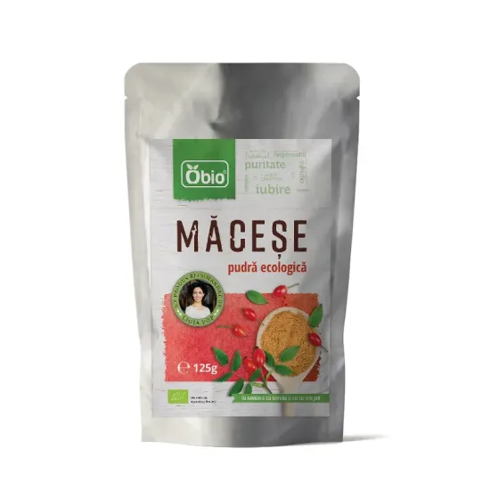 Pulbere de macese eco 125g Obio