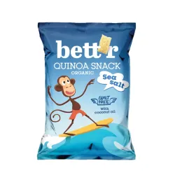 Quinoa snack cu sare bio 50g Bettr Quinoa snack cu sare bio 50g Bettr