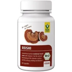 Reishi extract bio 400mg, 80 capsule vegane RAAB Reishi extract bio 400mg, 80 capsule vegane RAAB