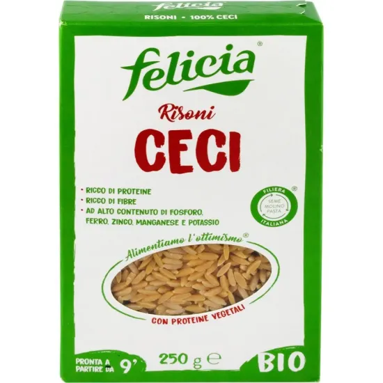 Risoni cu naut bio 250g Felicia