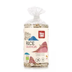 Rondele de orez expandat cu quinoa eco 100g  Lima Rondele de orez expandat cu quinoa eco 100g  Lima