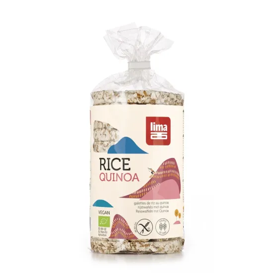 Rondele de orez expandat cu quinoa eco 100g  Lima