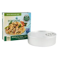 Salata de somon salbatic Alaska in sos alb bio, 200g Fontaine Salata de somon salbatic Alaska in sos alb bio, 200g Fontaine