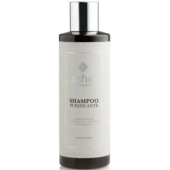 Sampon purificant cu argila Ghassoul, 200ml, Isha