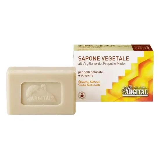 Sapun antiacnee cu argila verde, propolis si miere, 100g Argital