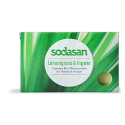 Sapun bio cu lemongrass si ghimbir, 100g Sodasan Sapun bio cu lemongrass si ghimbir, 100g Sodasan