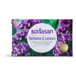 Sapun bio cu verbina si lamaie, 100g Sodasan Sapun bio cu verbina si lamaie, 100g Sodasan