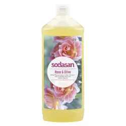 Sapun lichid gel de dus bio trandafir masline 1L SODASAN Sapun lichid gel de dus bio trandafir masline 1L SODASAN