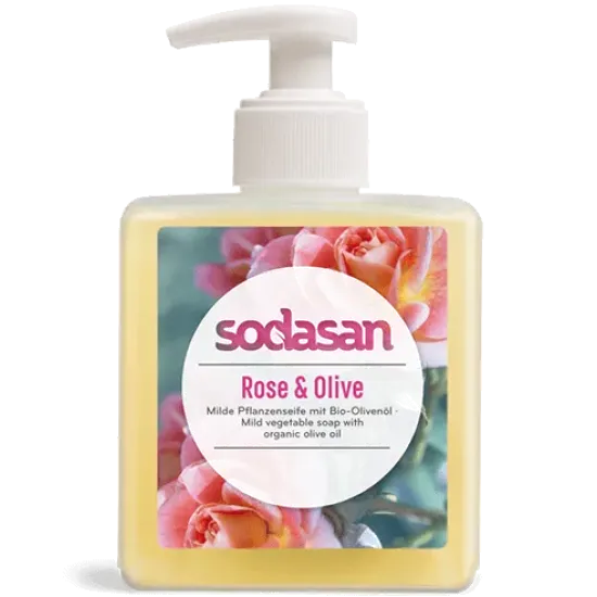 Sapun lichid gel de dus bio trandafir masline 300ml SODASAN