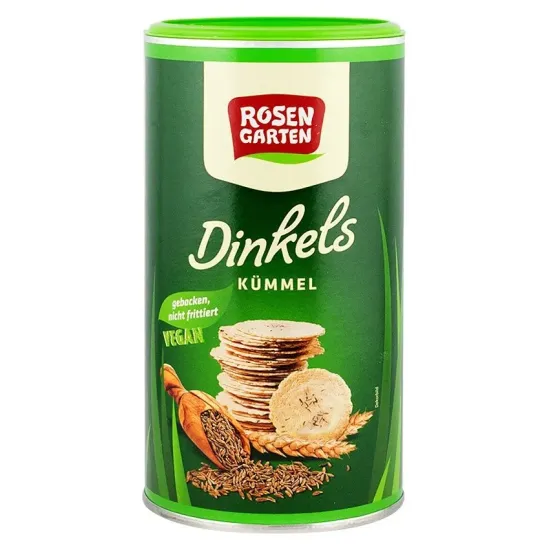 Saratele bio din grau spelta cu chimen, 100g Rosen Garten