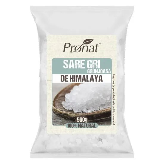 Sare de Himalaya gri grunjoasa 500g Pronat