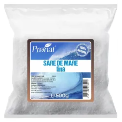 Sare de mare, fina, 500g Pronat Sare de mare, fina, 500g Pronat