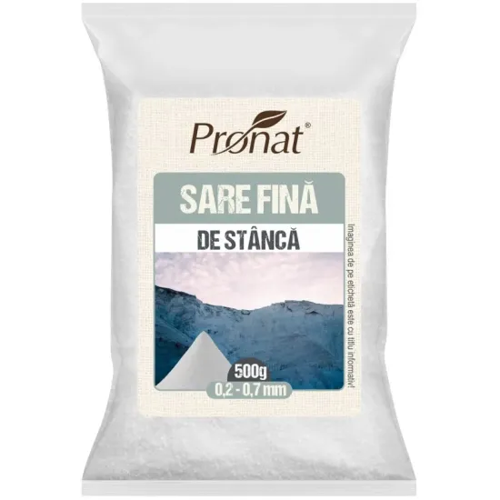 Sare fina de stanca, 500g Pronat