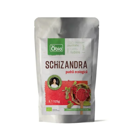 Schizandra pulbere raw eco 125g OBIO