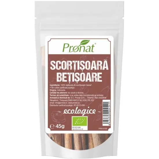 Scortisoara bio (betisoare), 45g Pronat