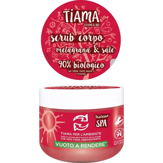 Scrub pentru corp cu rodie si sare bio 250ml Tiama