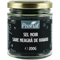 Sel Noir, Sare neagra de Hawaii, 200g Pronat Sel Noir, Sare neagra de Hawaii, 200g Pronat