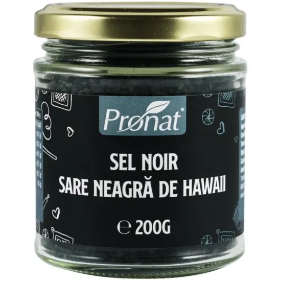 Sel Noir, Sare neagra de Hawaii, 200g Pronat