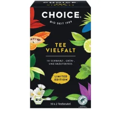 Selectie de ceai Tea Diversity - 10 feluri de ceai bio x 2 pliculete / 38.0g Choice®