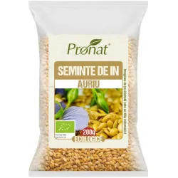 Seminte bio de in auriu 200g Pronat Seminte bio de in auriu 200g Pronat
