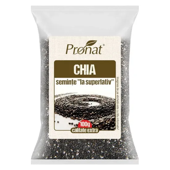 Seminte de chia, 100g Pronat