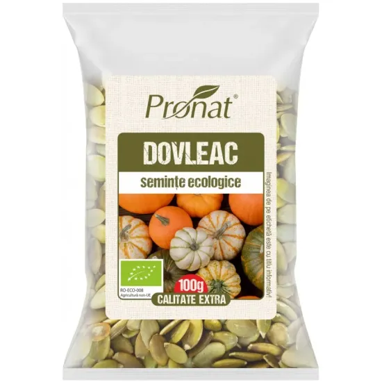 Seminte de dovleac bio, 100g Pronat