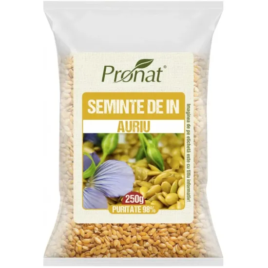 Seminte de in auriu 250g Pronat