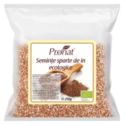 Seminte de in sparte bio, 250g Pronat Seminte de in sparte bio, 250g Pronat