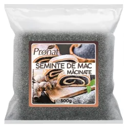 Seminte de mac macinate, 500g Pronat Seminte de mac macinate, 500g Pronat