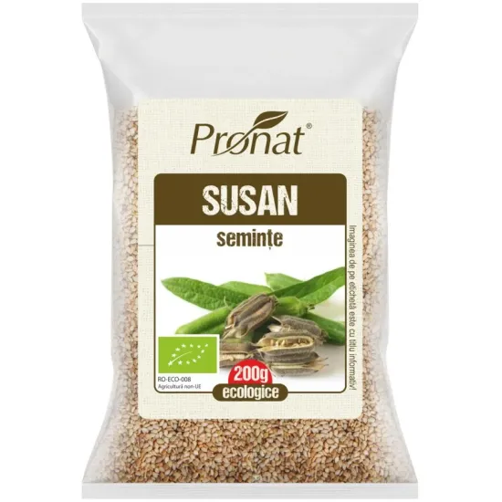 Seminte de susan bio, 200g Pronat