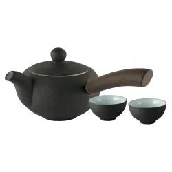 Set Rehu pentru ceai cu ceainic si doua cesti (200ml) in cutie de cadou Pronat Set Rehu pentru ceai cu ceainic si doua cesti (200ml) in cutie de cadou Pronat