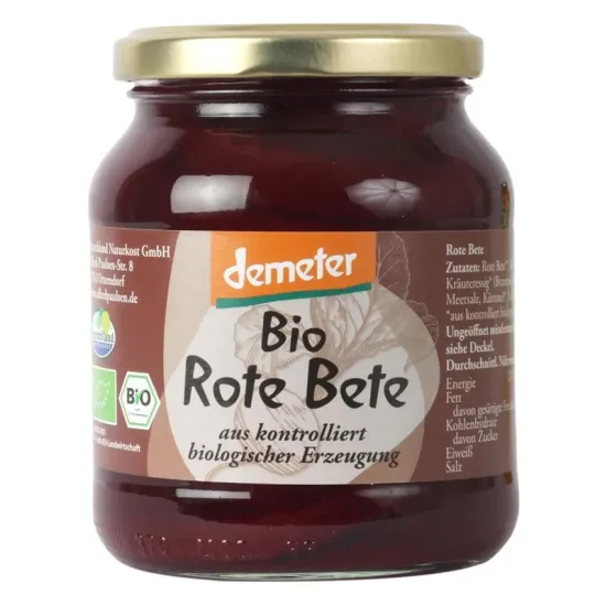 Sfecla rosie murata bio si demeter, 330g / 220g Marschland Naturkost